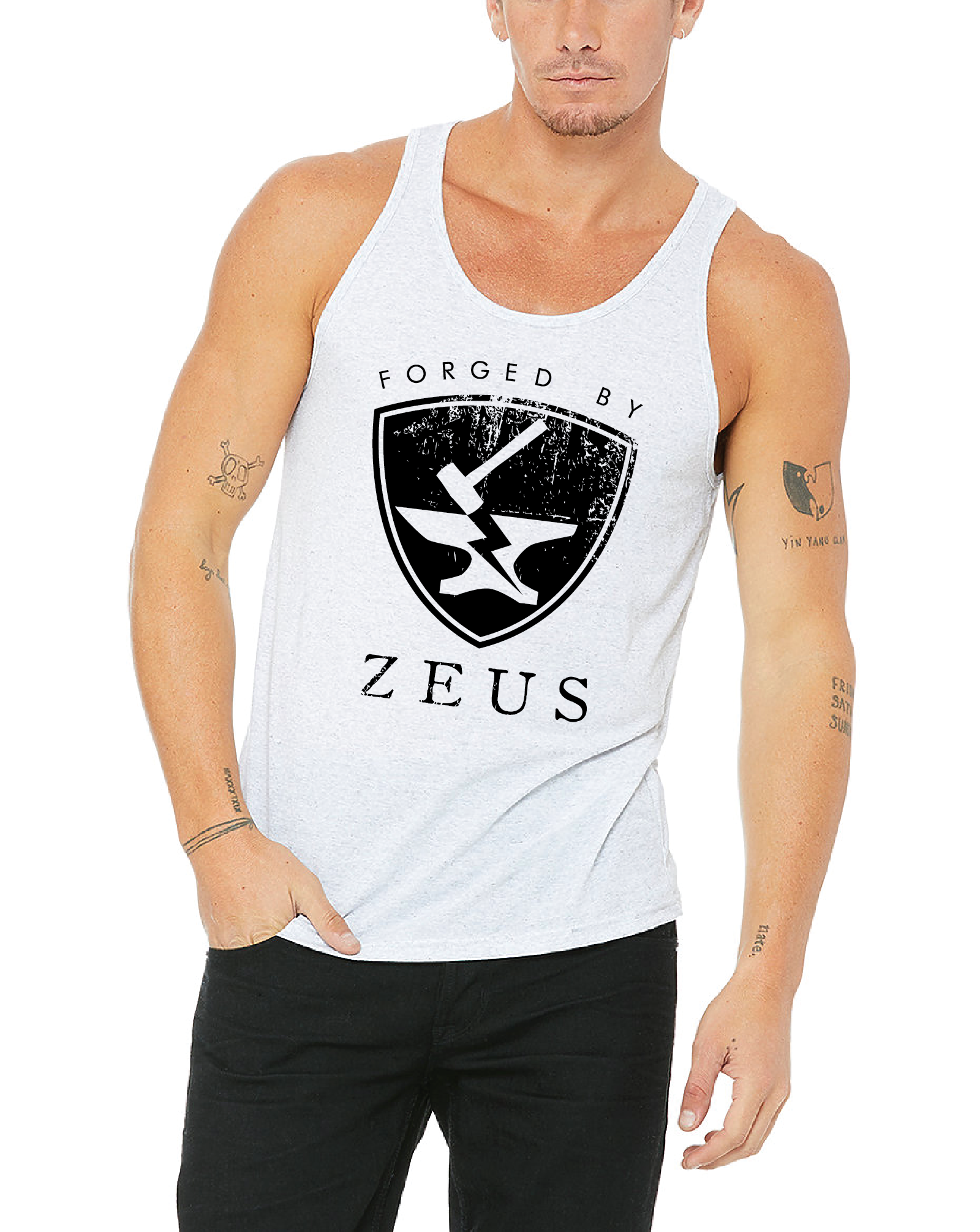 FORGED BY ZEUS Unisex Tank – Thirteen Fit Apparel