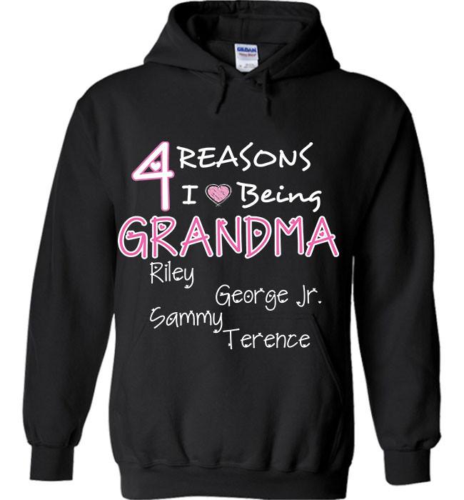 sweatshirt with grandkids names