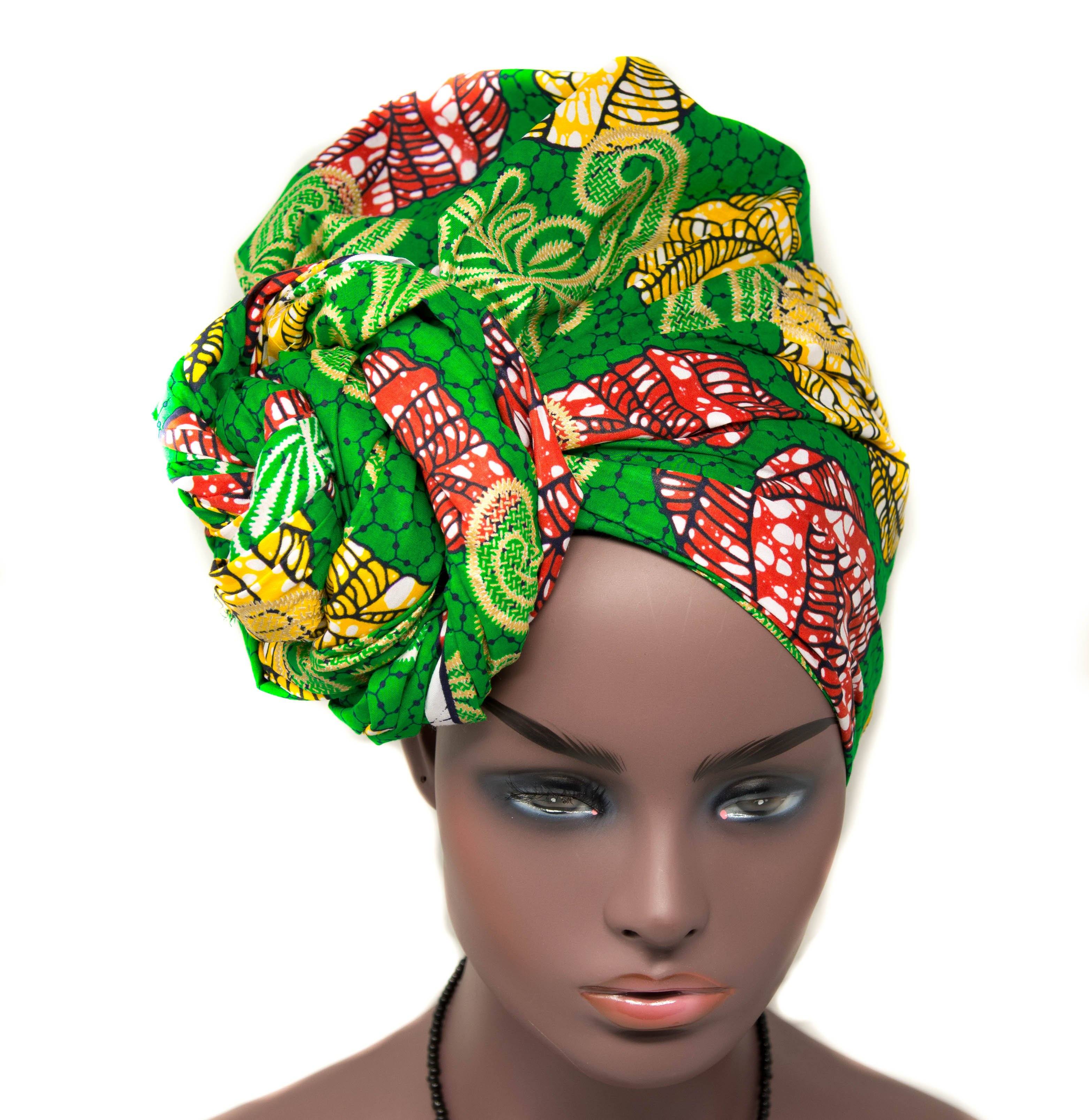 African Head  scarfs  African head  wrap Oluwatori HT296 