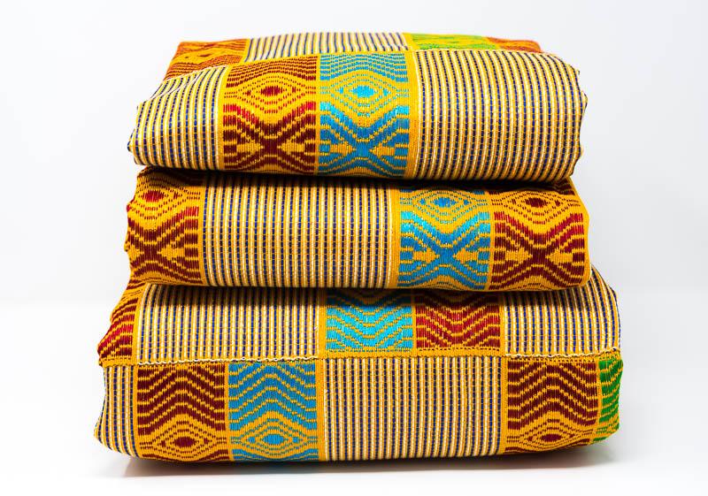 Kente Cloth Authentic Handwoven Ghana Fabric Dunyo Wk57 Tess World Designs 
