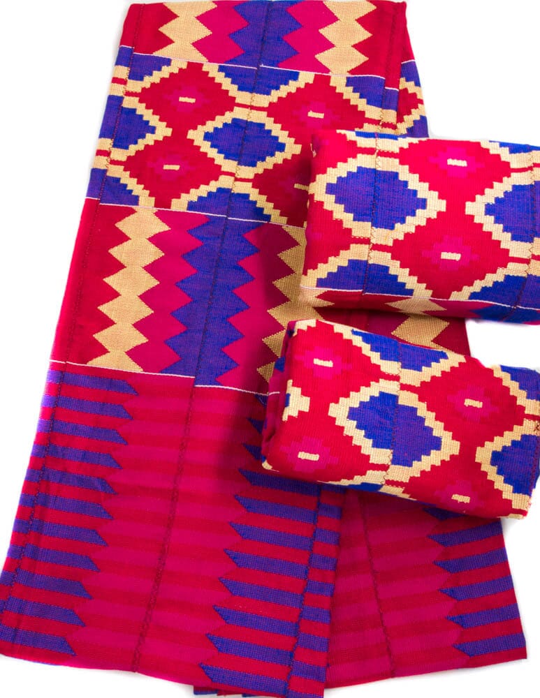 Handmade Kente Cloth/ Authentic Handwoven from Ghana/Sold Per set of 2–  Tess World Designs