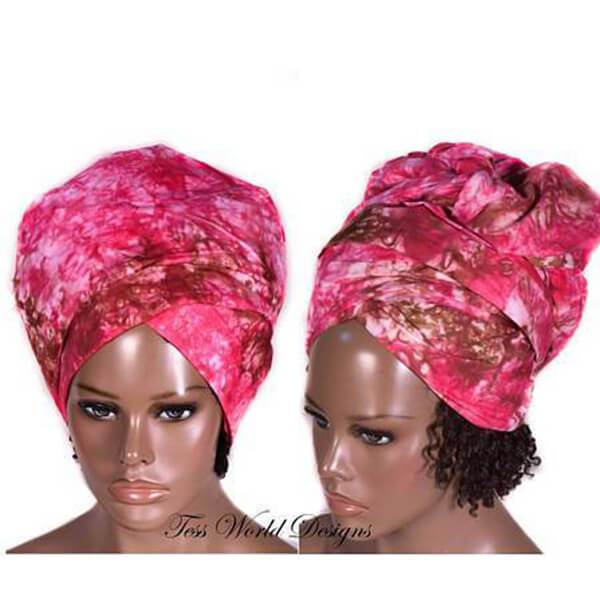African Headwrap, Handmade batik HT207– Tess World Designs, LLC