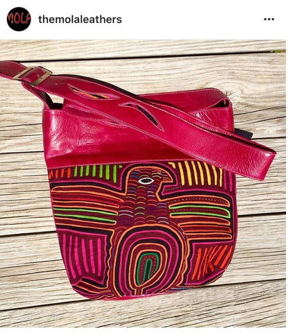 Mola Leather red purse