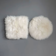 British Sheepskin Seat Pad - Ivory White | CIORA SCOTLAND