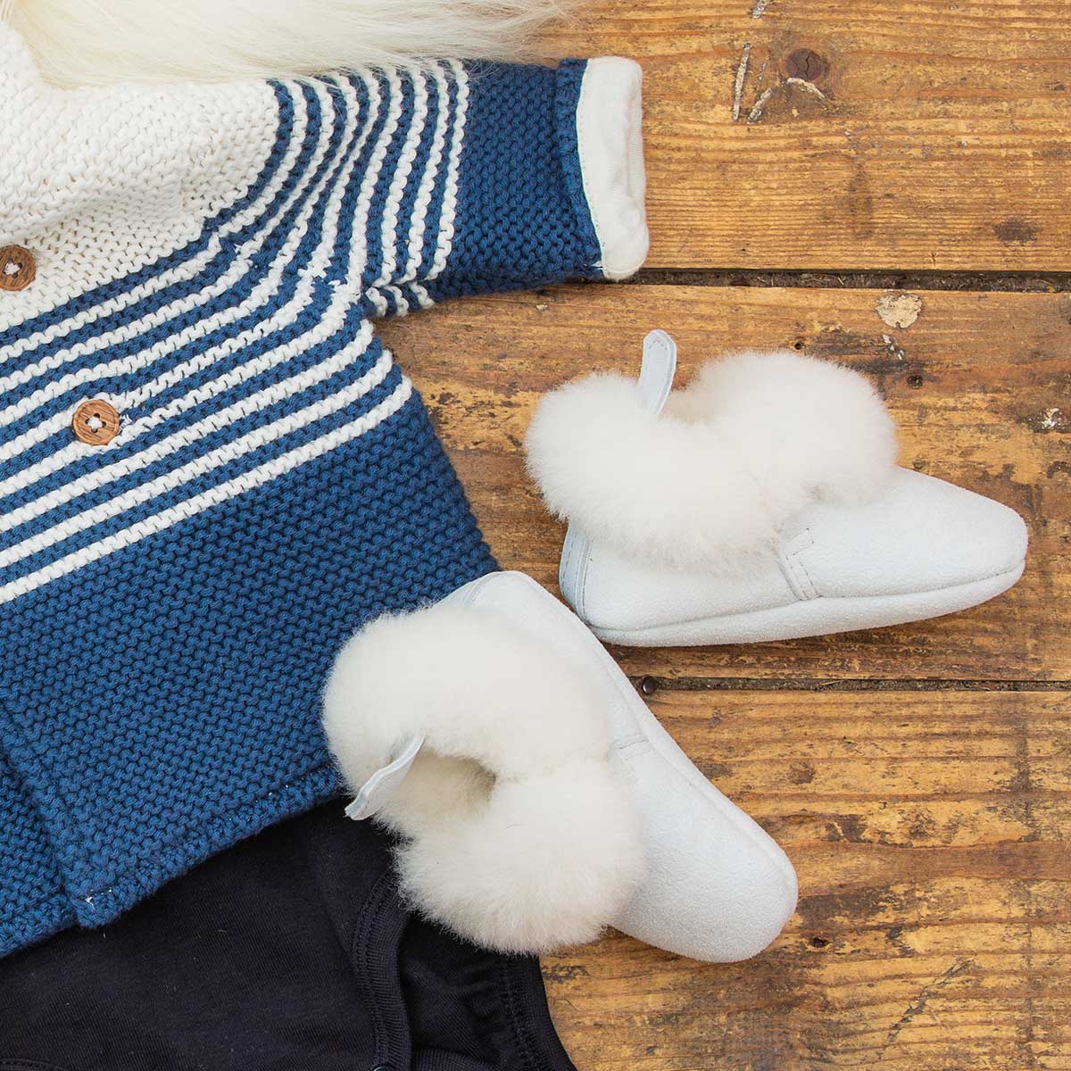 baby sheepskin booties