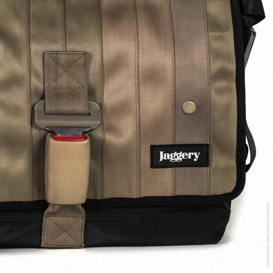 seat belt messenger bag