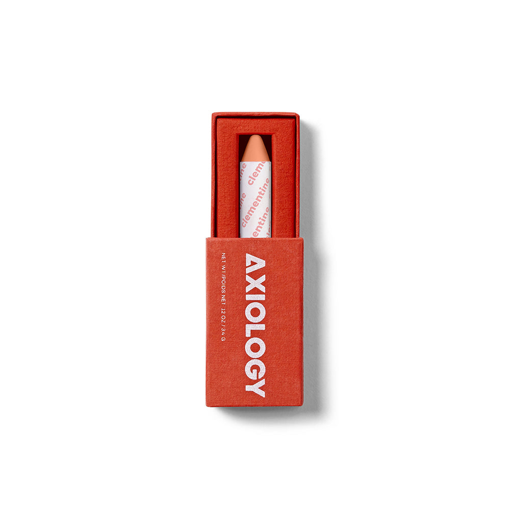 Shop Axiology Vegan 3-in-1 Balmie Crayon For Lips, Eyes & Cheeks In Clementine