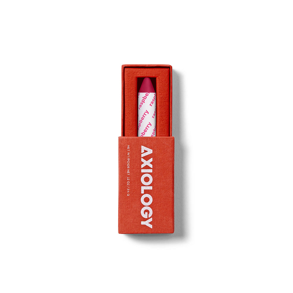 Shop Axiology Vegan 3-in-1 Balmie Crayon For Lips, Eyes & Cheeks In Raspberry