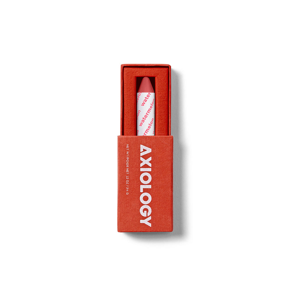 Shop Axiology Vegan 3-in-1 Balmie Crayon For Lips, Eyes & Cheeks In Watermelon