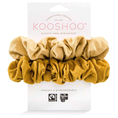 Kooshoo fair trade plastic free scrunchies and hair ties