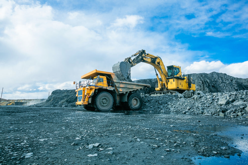 Machinery at an aluminum mine