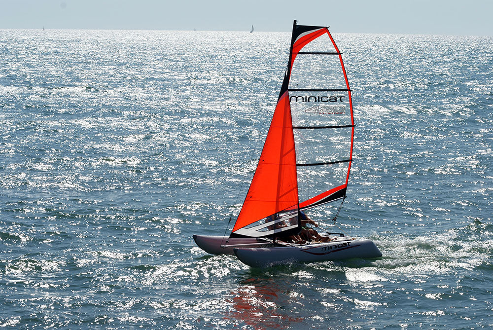 mini cat sailboat