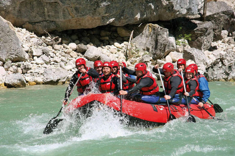 group kayaking on grabner kayak