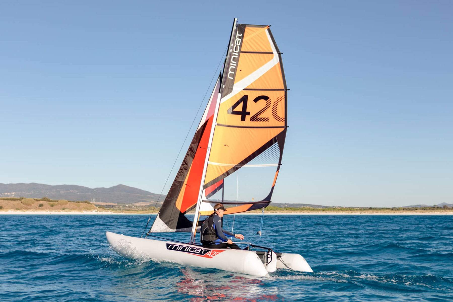 inflatable sailboat catamaran