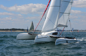 mini catamaran sailboat