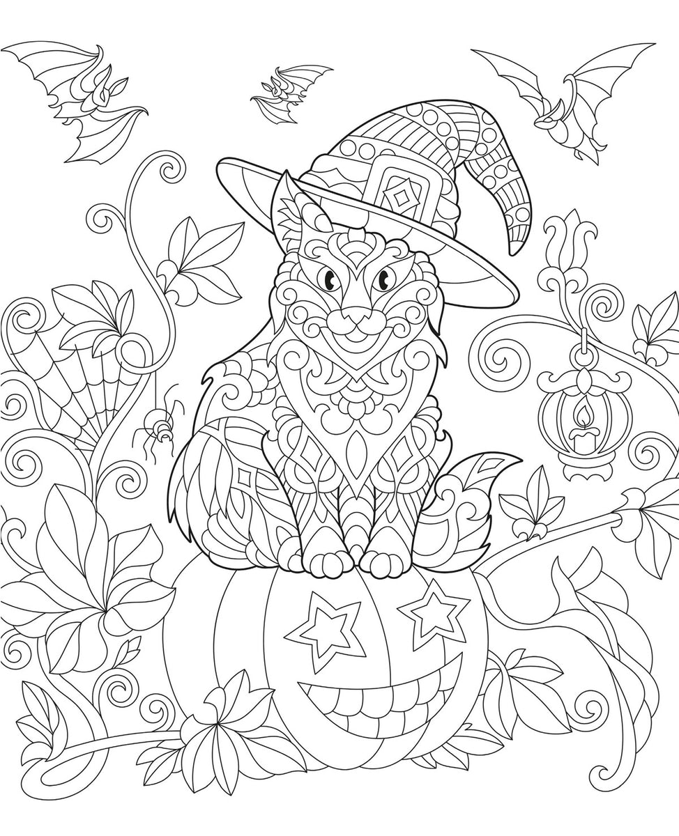 Coloring Cats: Halloween Edition – Media Lab Publishing