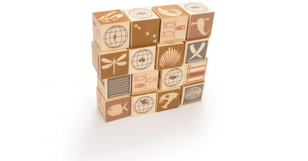 Uncle Goose Fossil Blocks | Hopscotch Children's Store