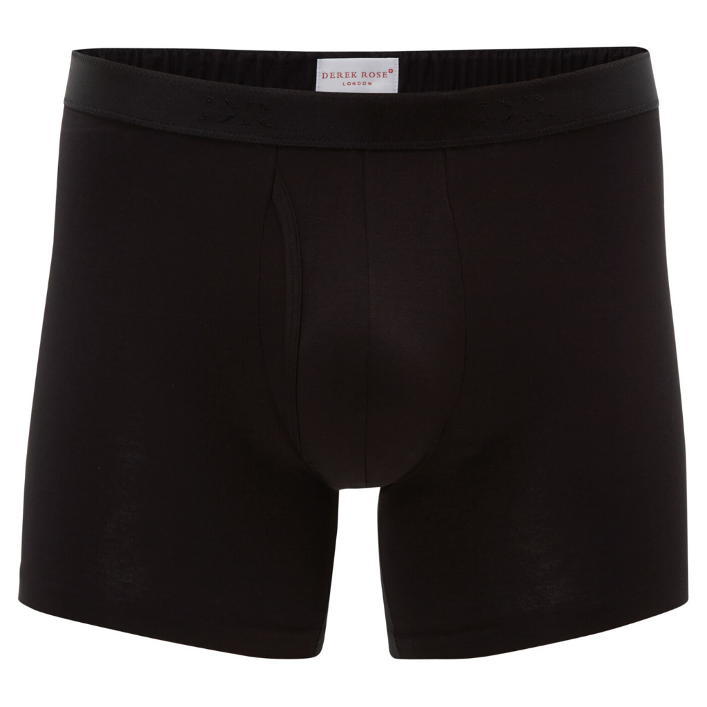 Mens Mid Briefs Jack Pima Cotton Black