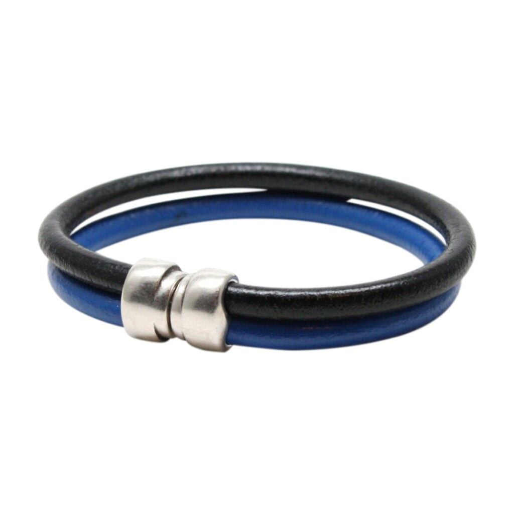 Torino Leather Double Wrap Bracelet