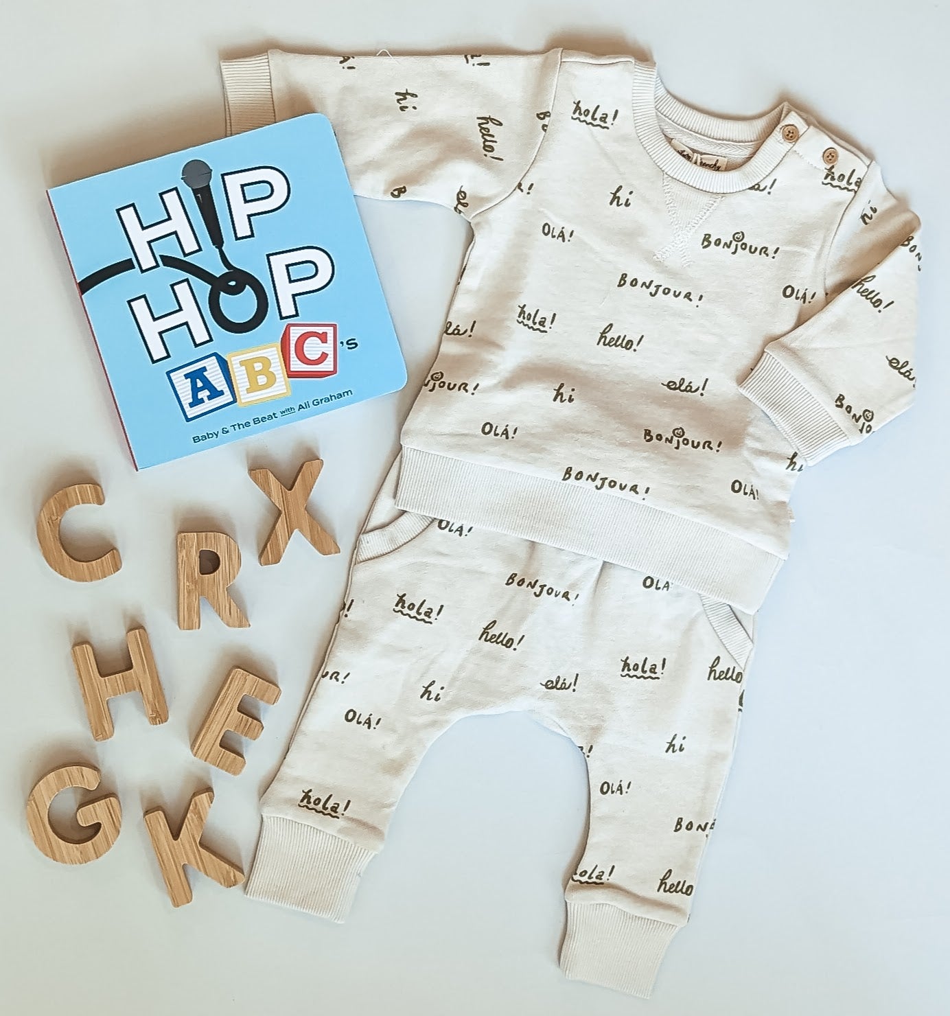Unique baby shower gifts with an alphabet theme