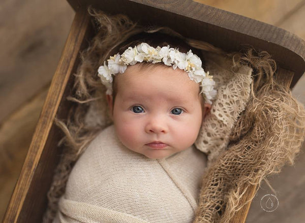 baby floral crown headband