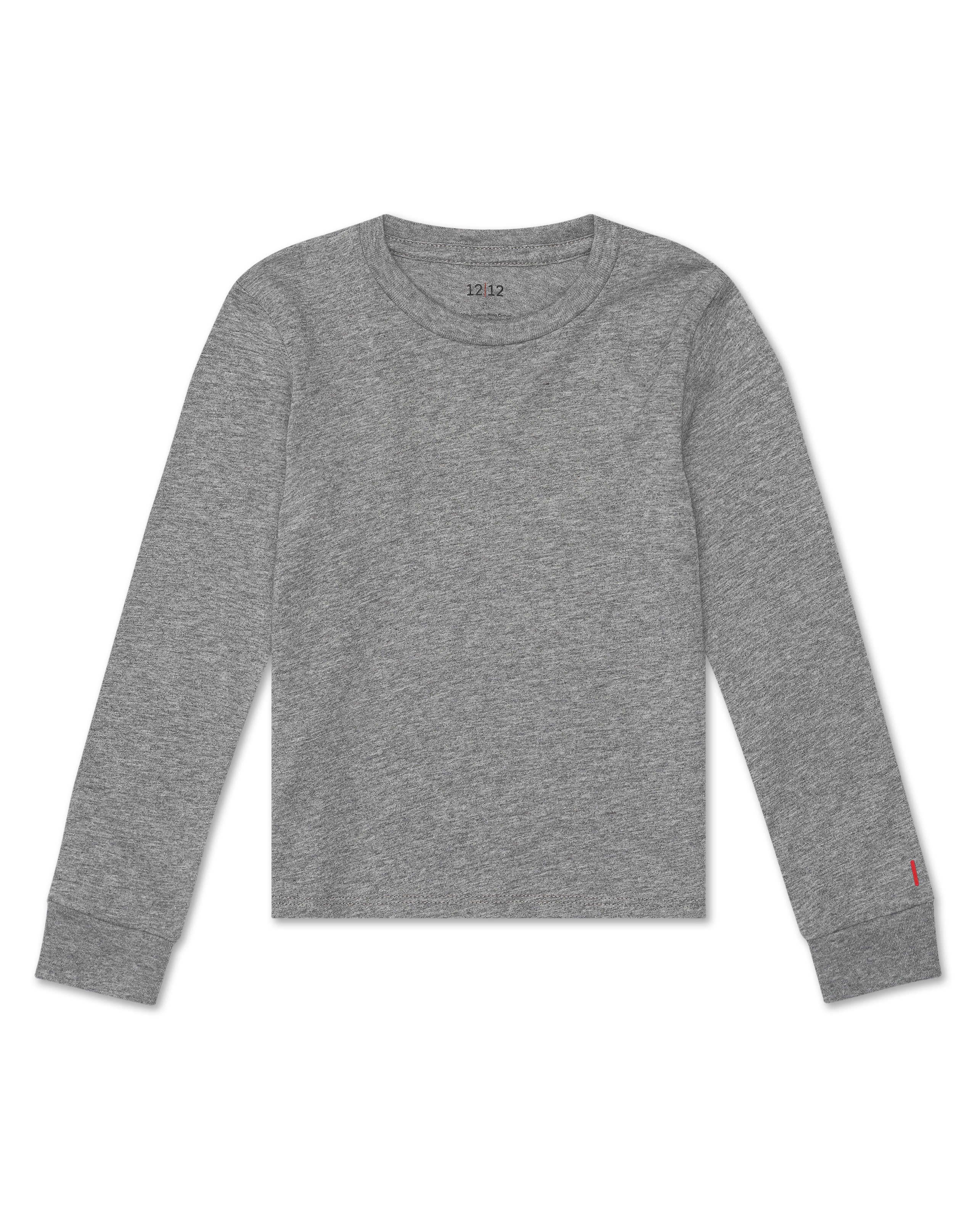 Image of The Organic Long Sleeve Tee [Heather Grey]