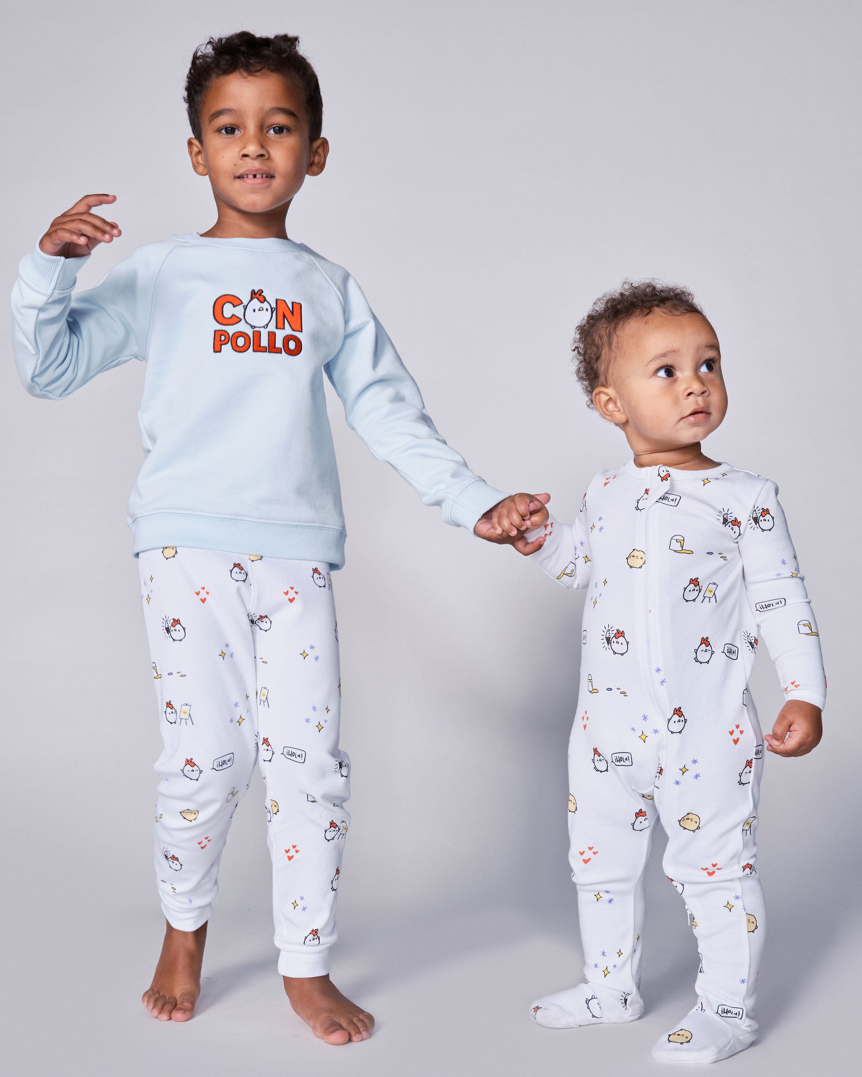 The Organic Long Sleeve Pajama Set [Poppy Jelly Bean Hearts]