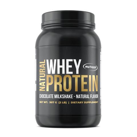 Natural Chocolate Whey Protein, 2 lb - Rip Toned