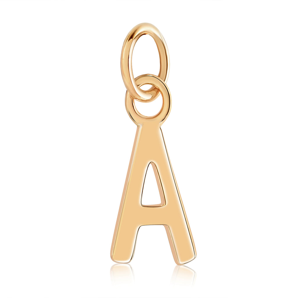 14k gold alphabet charms