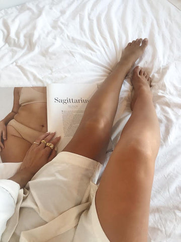 Image of a Women with Tanned Legs