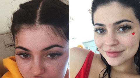 Kylie Jenner Freckles with Self Tanner