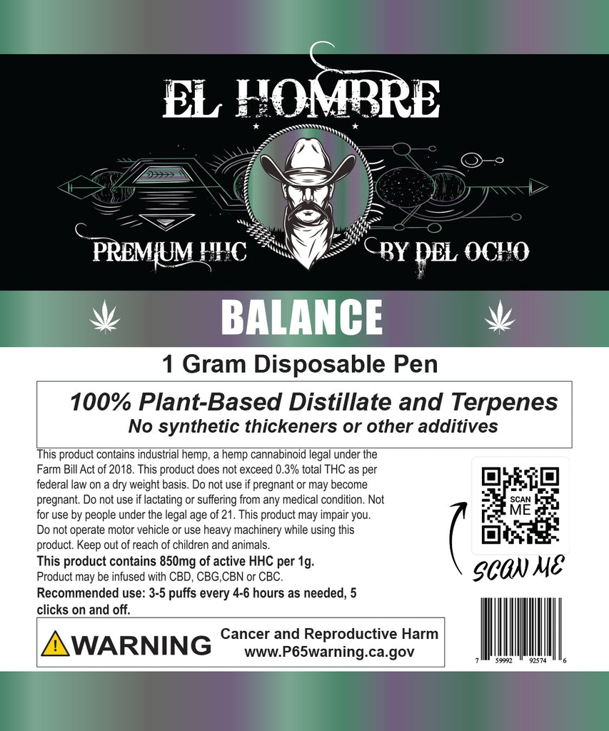 El Hombre HHC 1g Disposable Pens with Pre-Heat,& Rechargeable – The Company  MFG/ Del Ocho / Crumbz Vapor