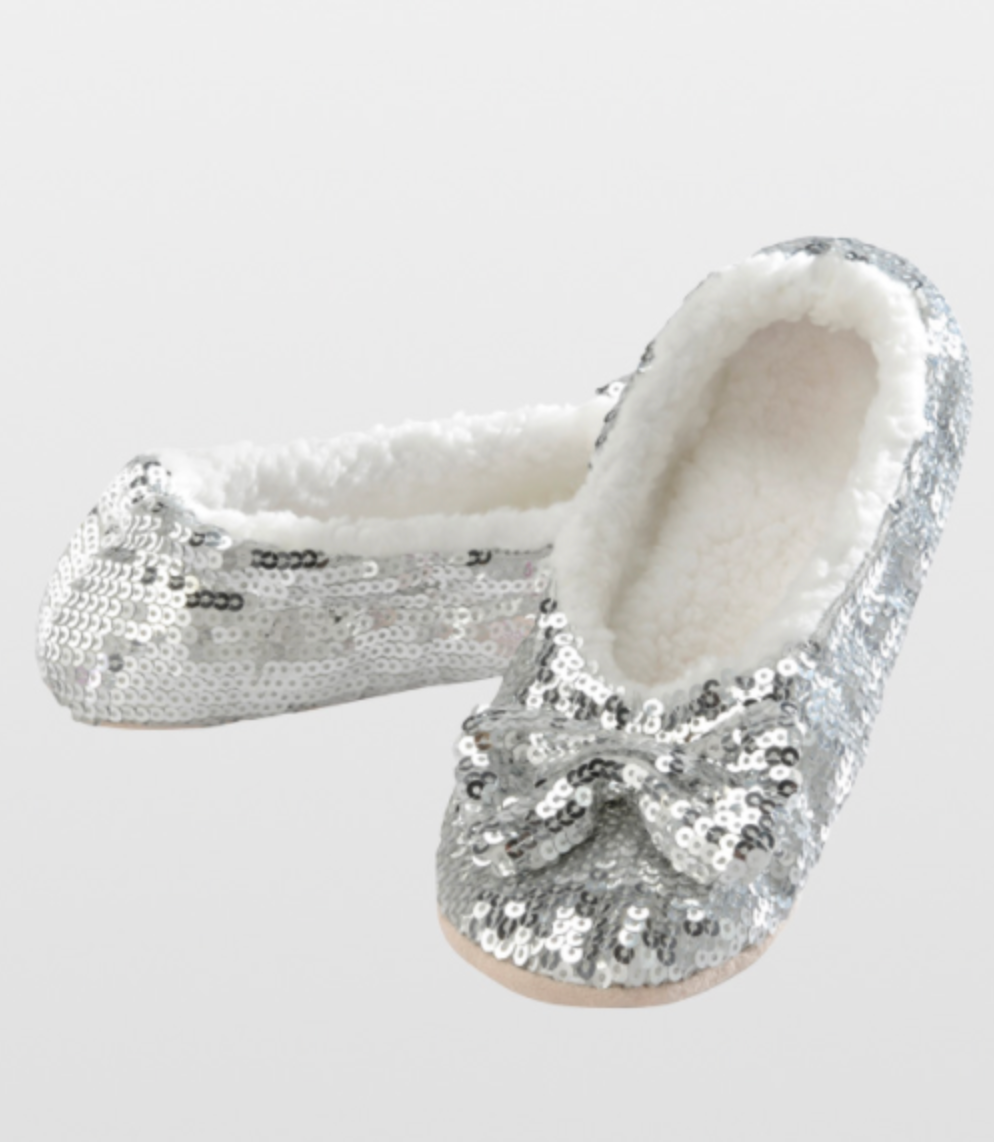 women's glitter slippers