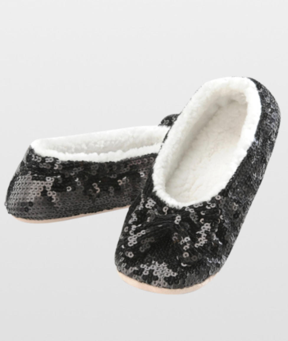 snoozies slippers with rubber soles