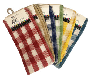 Assorted Plaid Kitchen Cloths