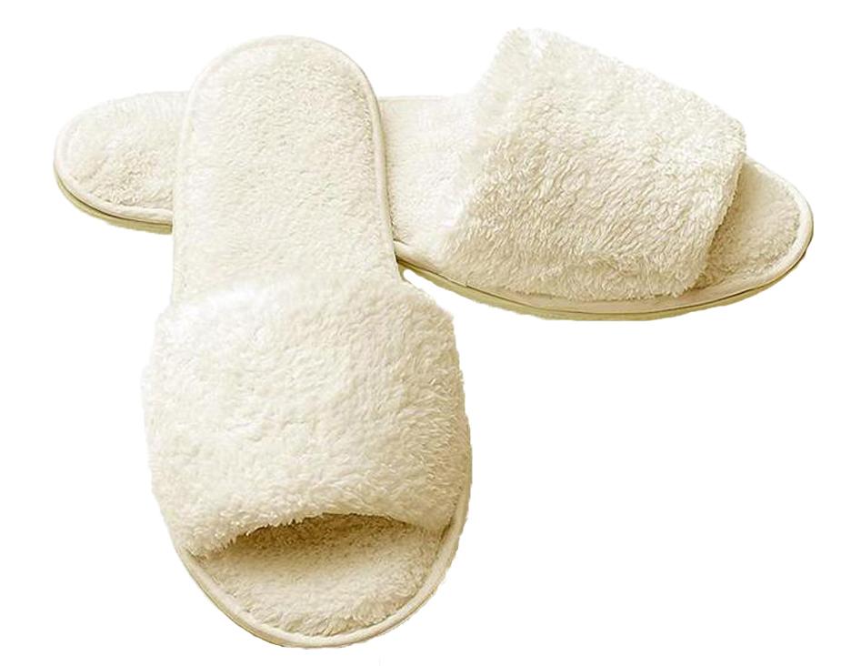 open toe spa slippers