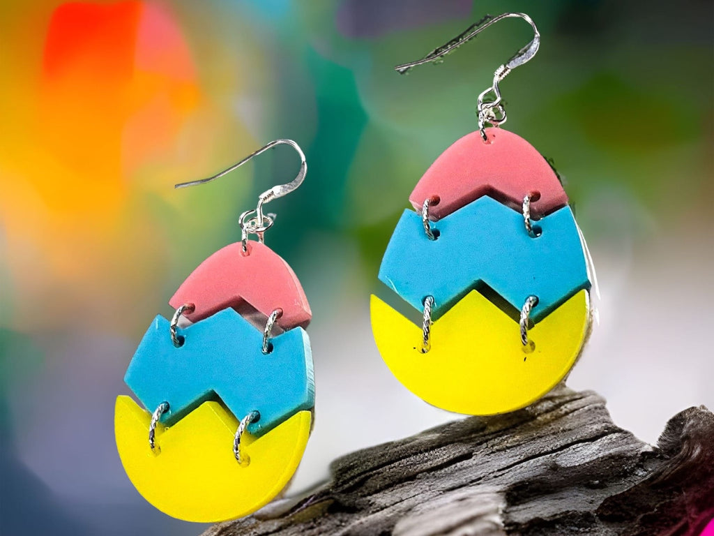 Add a Pop of Color to Your Easter Outfit with Our DIY 3 Color Easter Egg Earring Kit