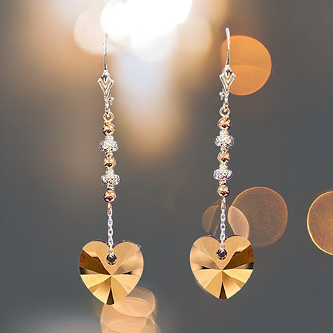 Discover the Excitement of Jewelry Making with Our New Mixed Metals Heart Drop Earring Kit