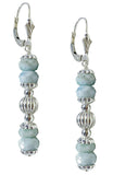 Larimar Faceted Gemstone Earring Kit - Too Cute Beads