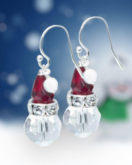 Swarovski Snowman Earring Kit - Aquamarine