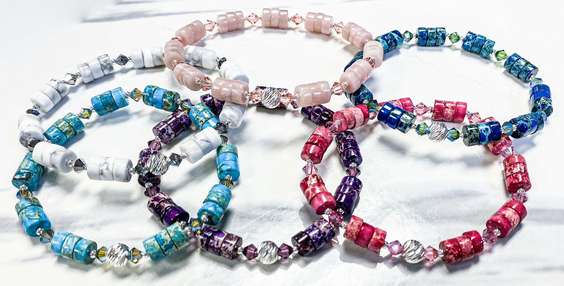 Swarovski Crystal Multi-color Beaded Bracelet Gorgeous -   Beaded  bracelets, Swarovski crystal bracelet, Beaded jewelry