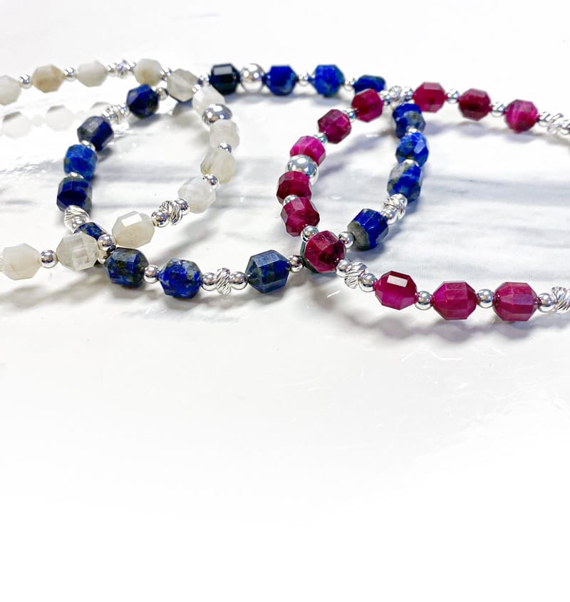 Faceted Hexagon Gemstone Stack Bracelet Kit – Too Cute Beads