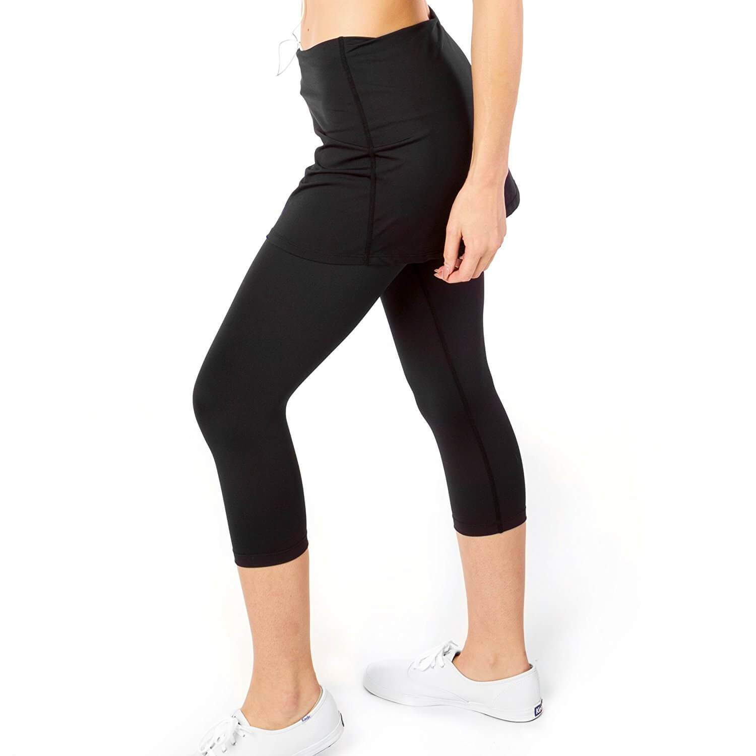Go Sport-it: SKIRTED CAPRI Leggings with Pockets and Tummy Control