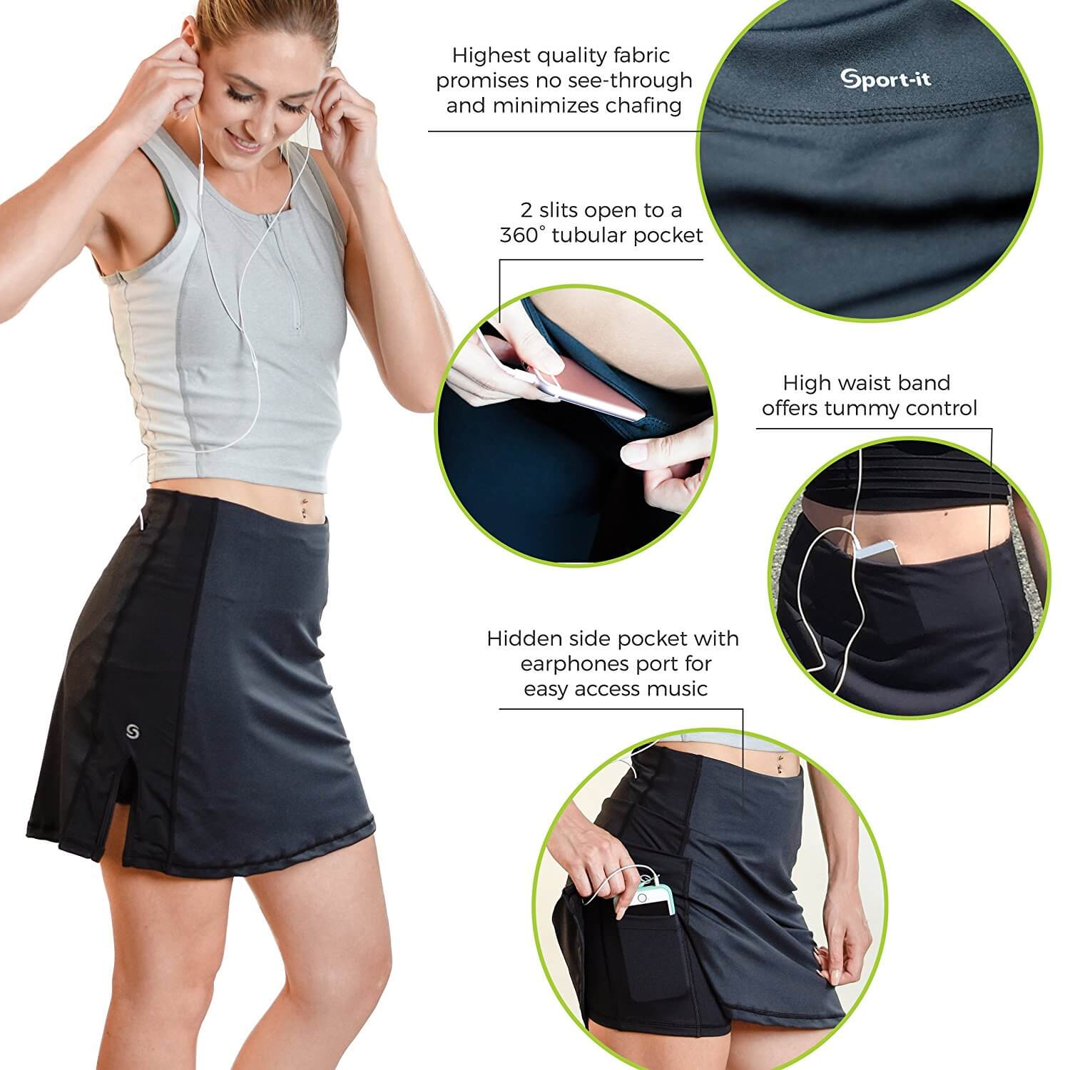 under skirt shorts with pockets