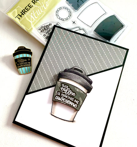 Awesome Coffee Stamp Set and Card