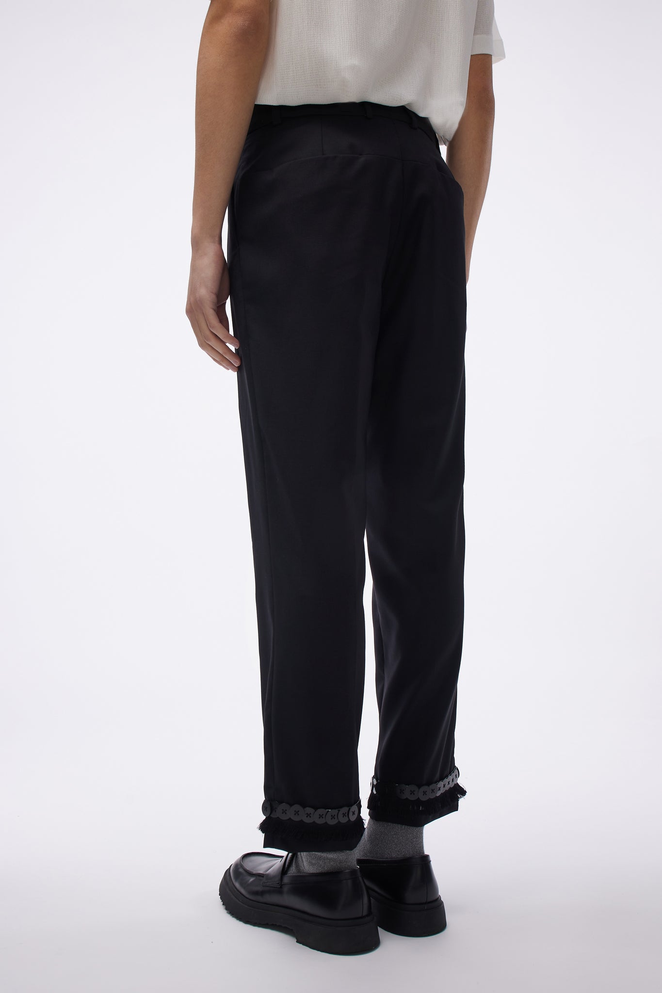 namacheko front slit trousers 18aw-