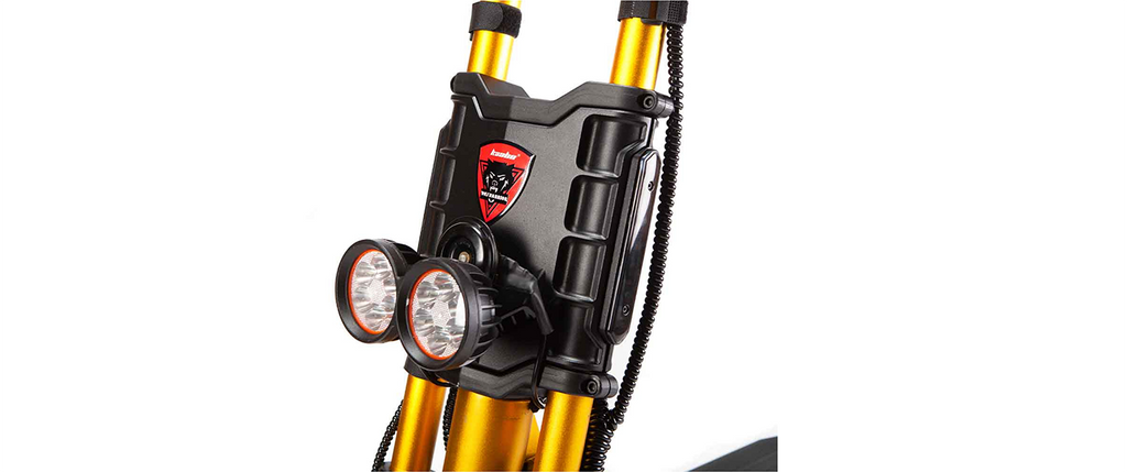 Phare Trottinette Electrique Kaabo Wolf King GT Pro Coloris Dorée