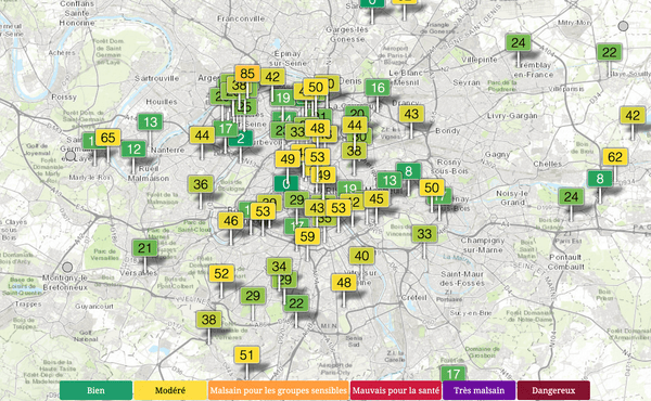 pollution de l'air en france