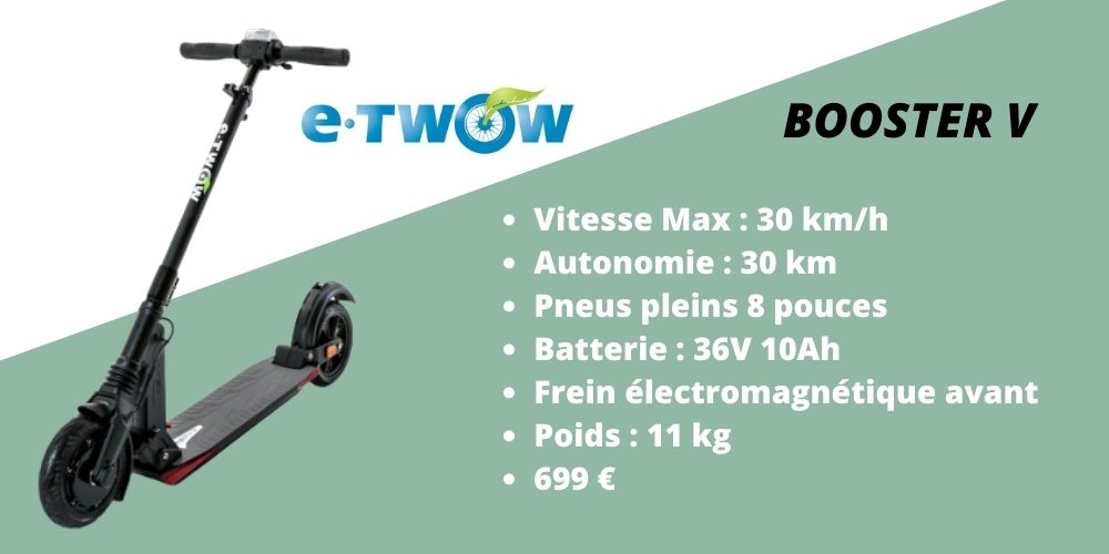 trottinette électrique 500w ultra légère e-twow booster v