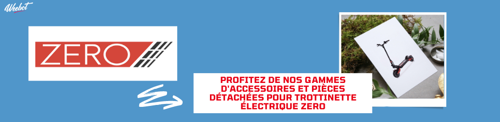 Accessoires et pièces détachées pour trottinette électrique Zero